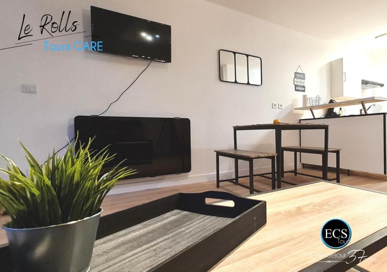 "Le Roll'S" - 1 Chambre - 5 Couchages - Calme - Terrasse - Parking Prive Tours Exterior photo