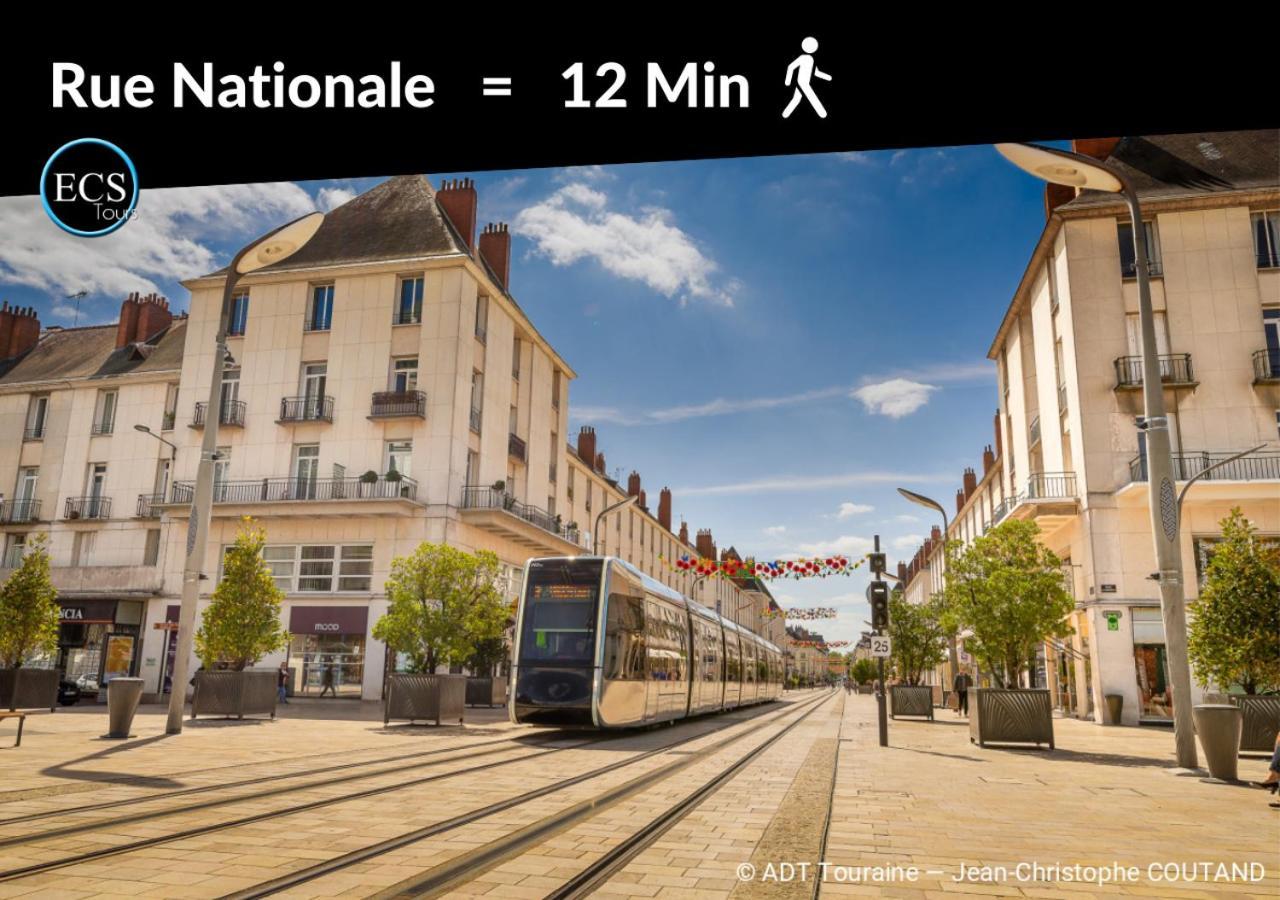 "Le Roll'S" - 1 Chambre - 5 Couchages - Calme - Terrasse - Parking Prive Tours Exterior photo